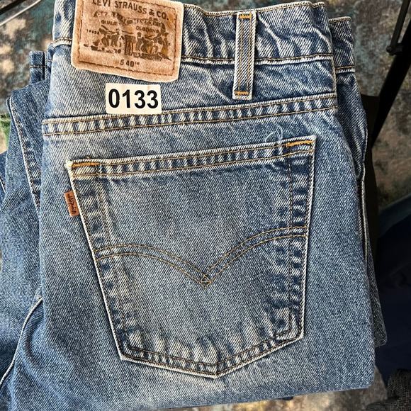 VINTAGE Levis Signature Series 540 Jeans Mens 34x30 Relaxed Fit Denim Brown Tab - Picture 10 of 10